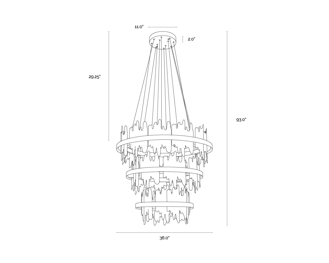 Icarus Chandelier - Small