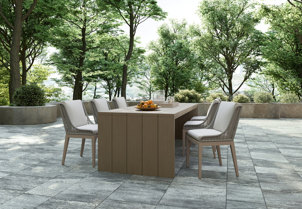 Sorrento Dining Chair - Drift Brown - Palazzo Cream