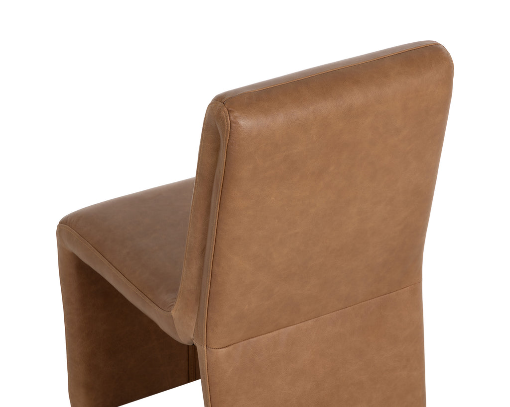 Cascata Dining Chair - Marseille Camel Leather