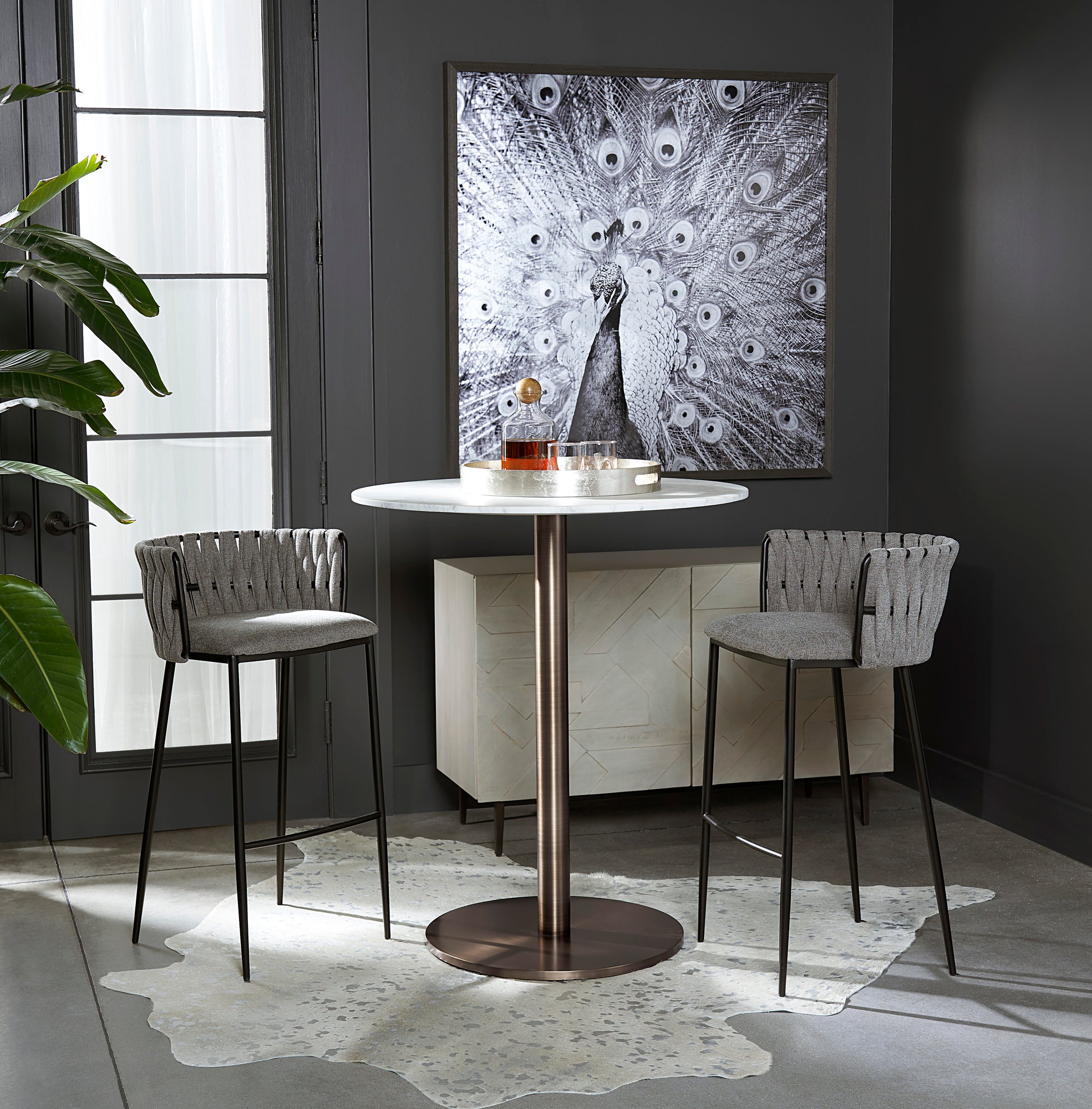 Courtship - 48" X 48" - Charcoal Frame