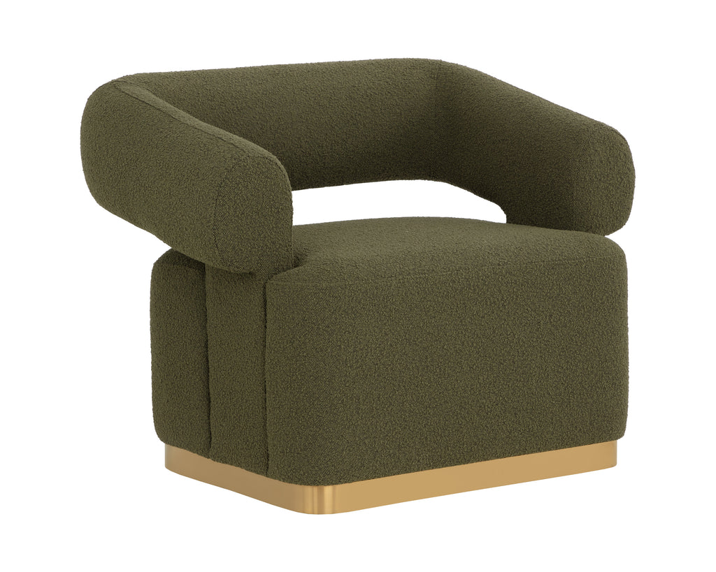 Aggie Swivel Lounge Chair - Copenhagen Olive