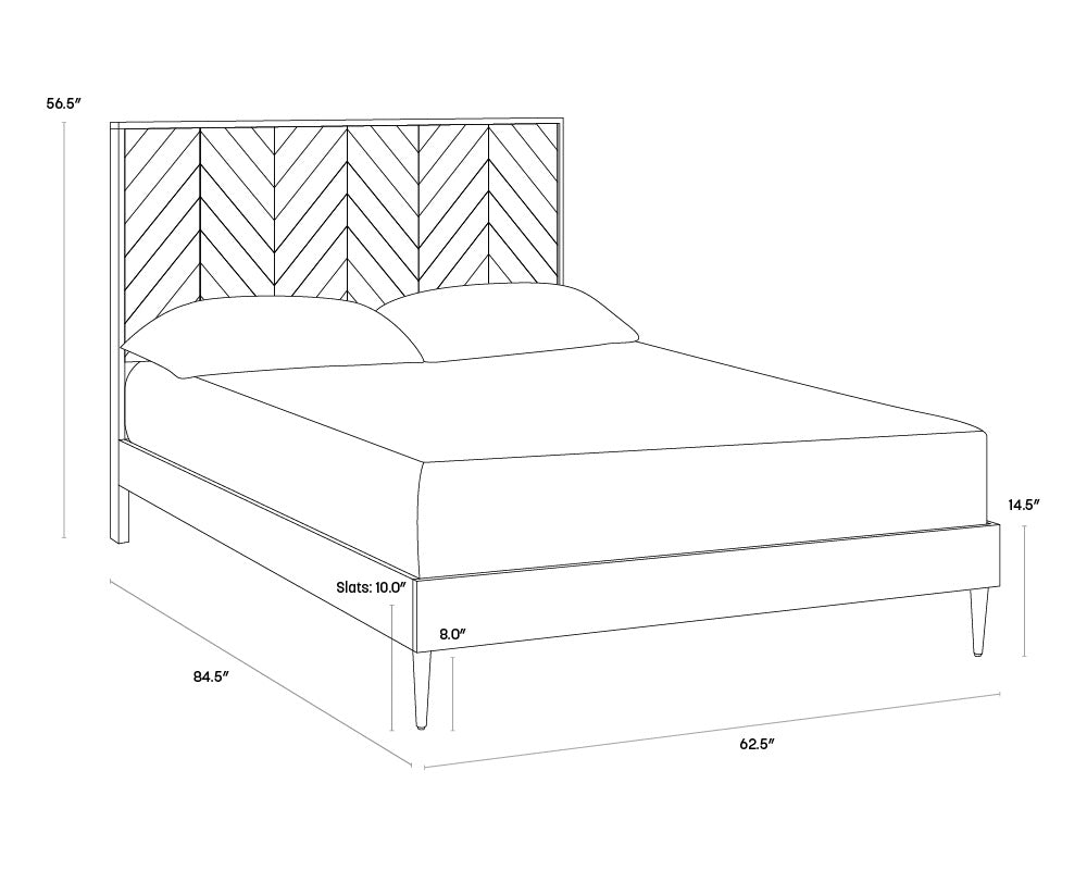 Greyson Bed - Queen - Smoke Acacia