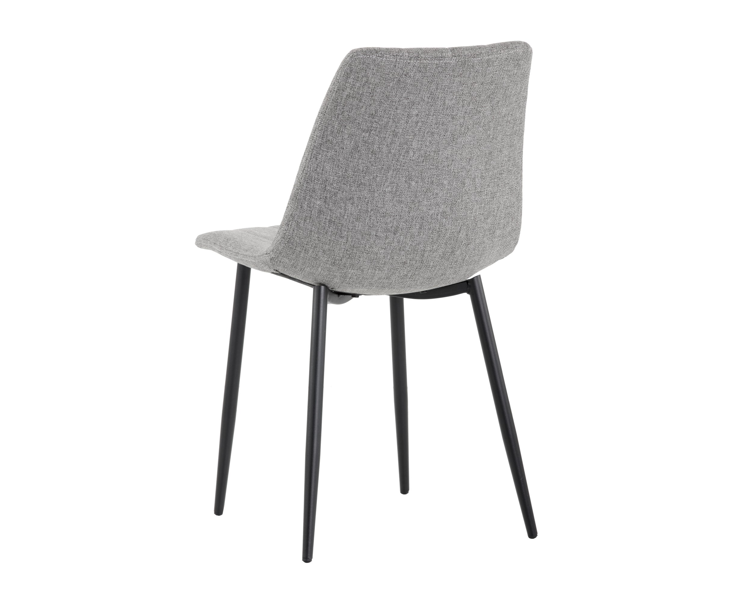 Drew Dining Chair - Black - Light Grey