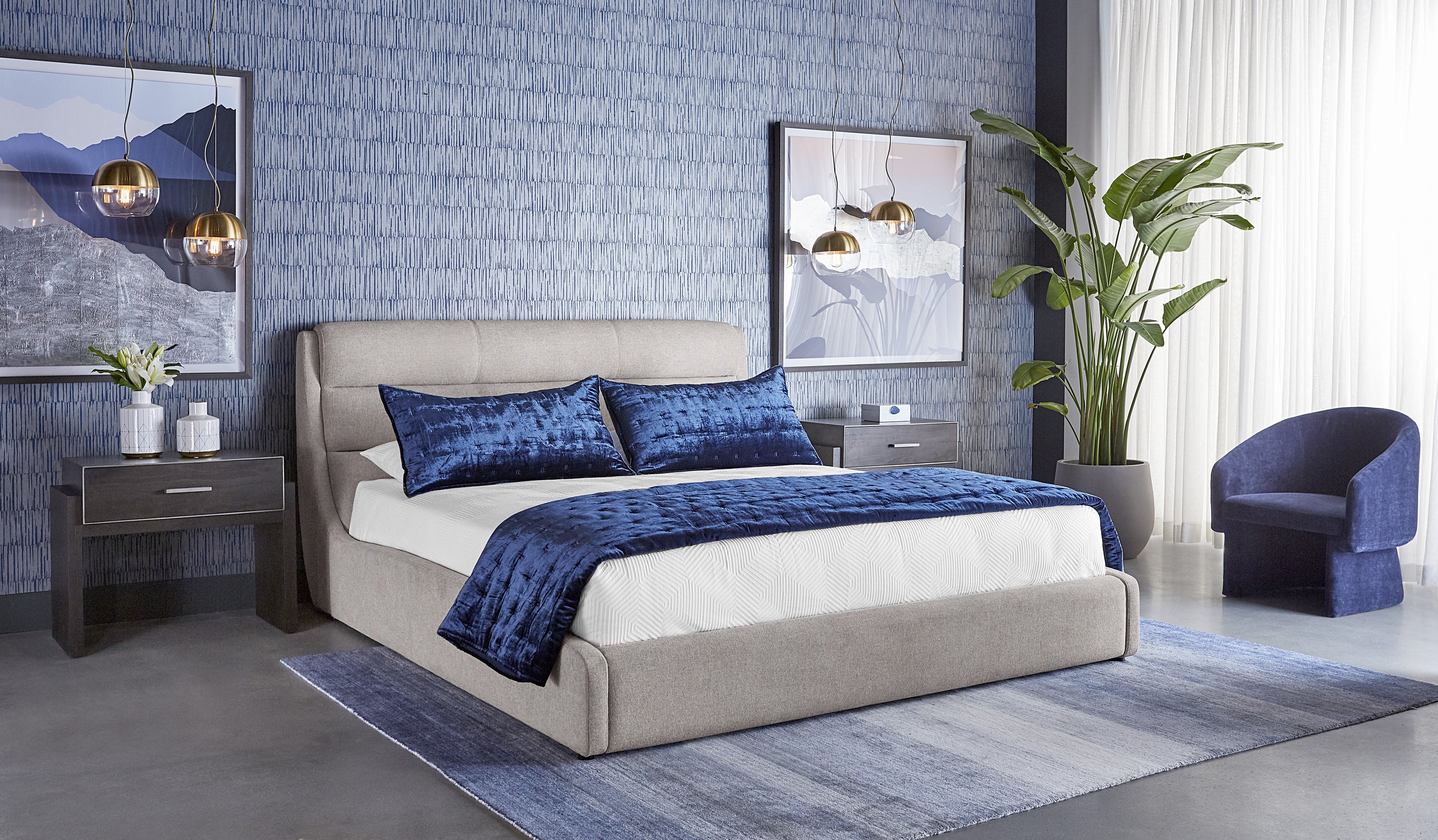 Lauryn Lounge Chair - Danny Navy