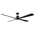 Launceton 72 Ceiling Fan | Matte Black | Matte Black Blades Midnight Black