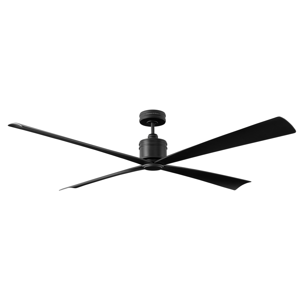 Launceton 72 Ceiling Fan | Matte Black | Matte Black Blades Midnight Black
