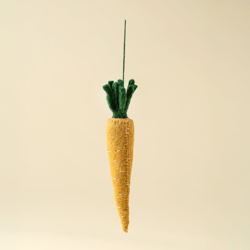 Easter Carrot Felt Ornament, Orange