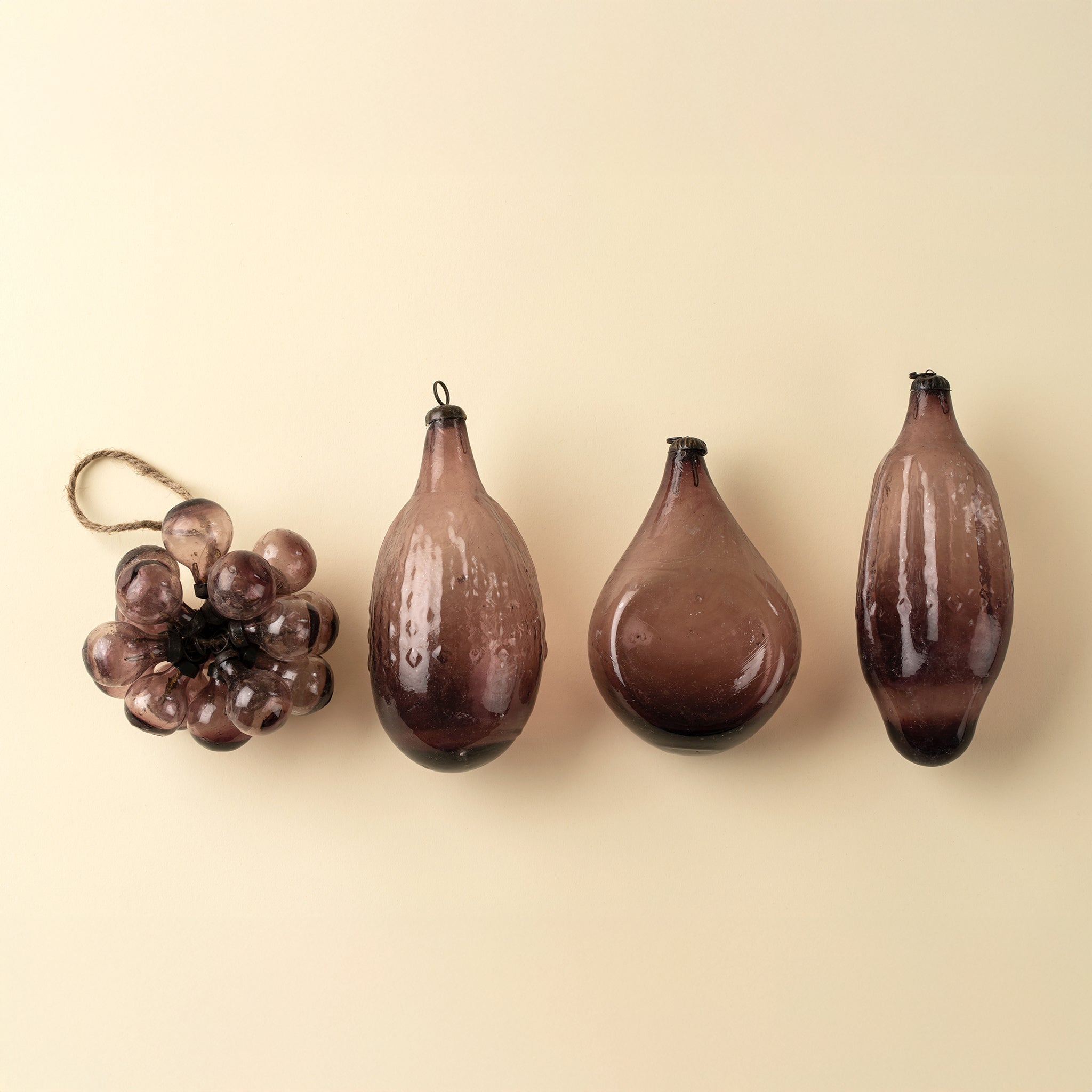 Recycled Vintage Seedpod Ornament, Plum