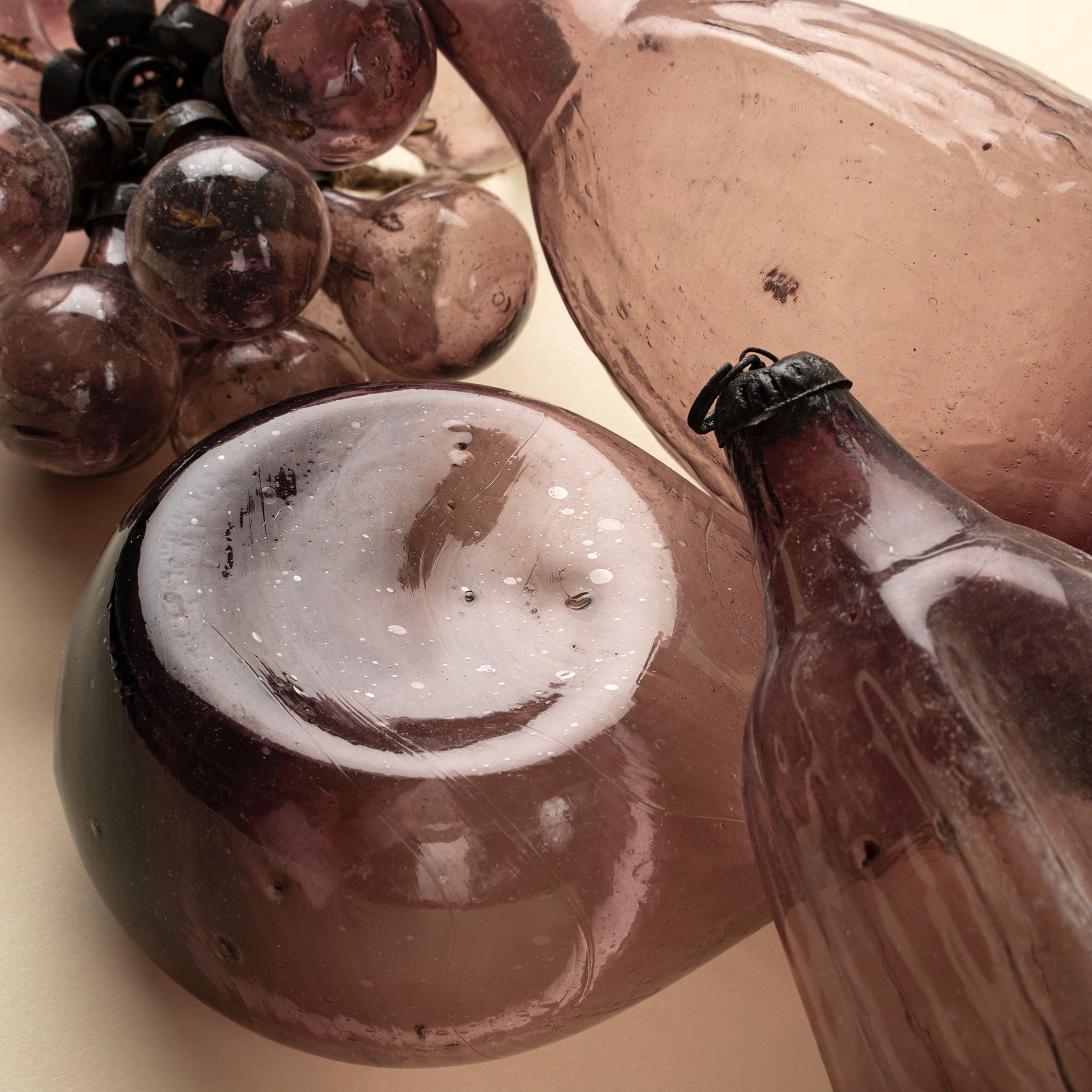 Recycled Vintage Seedpod Ornament, Plum