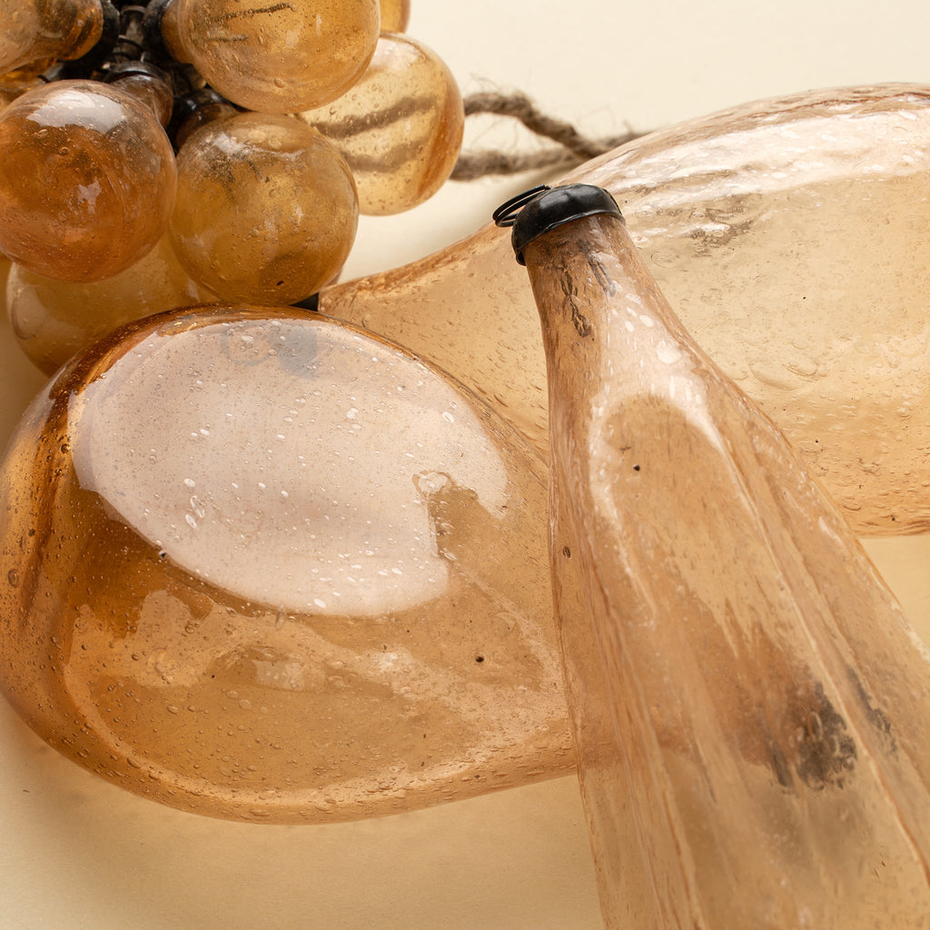 Recycled Vintage Seedpod Ornament, Peach
