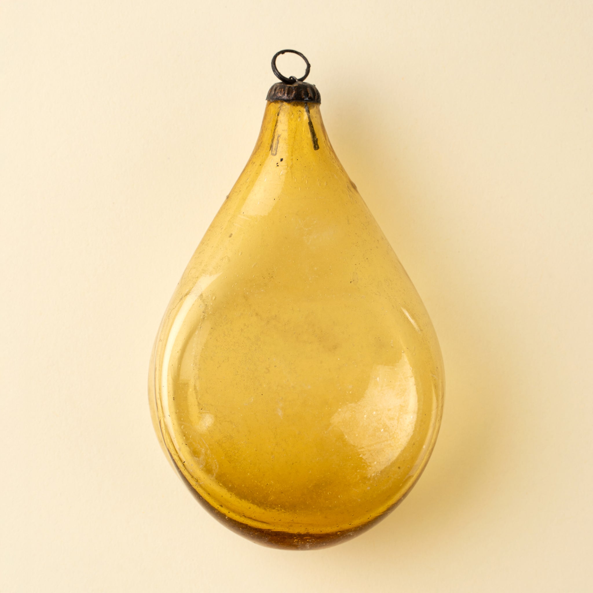 Recycled Vintage Pear Ornament, Gold