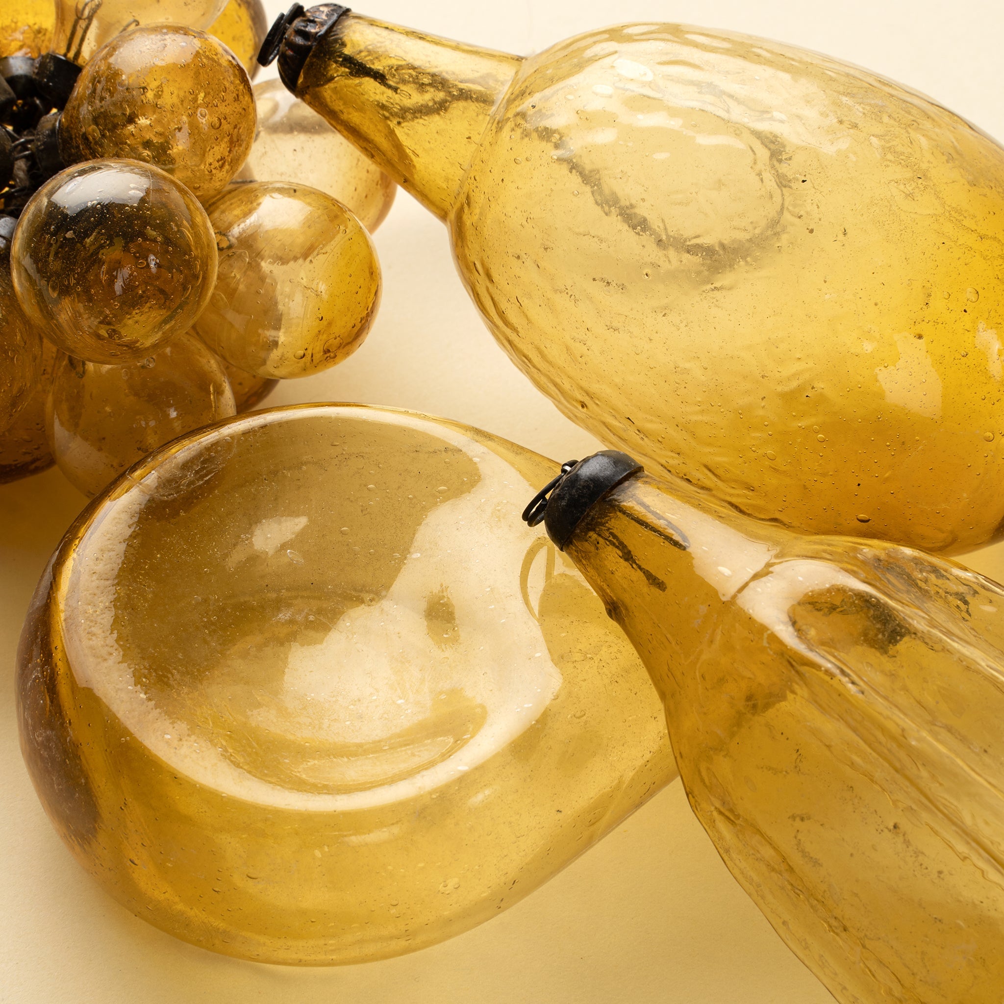 Recycled Vintage Pear Ornament, Gold