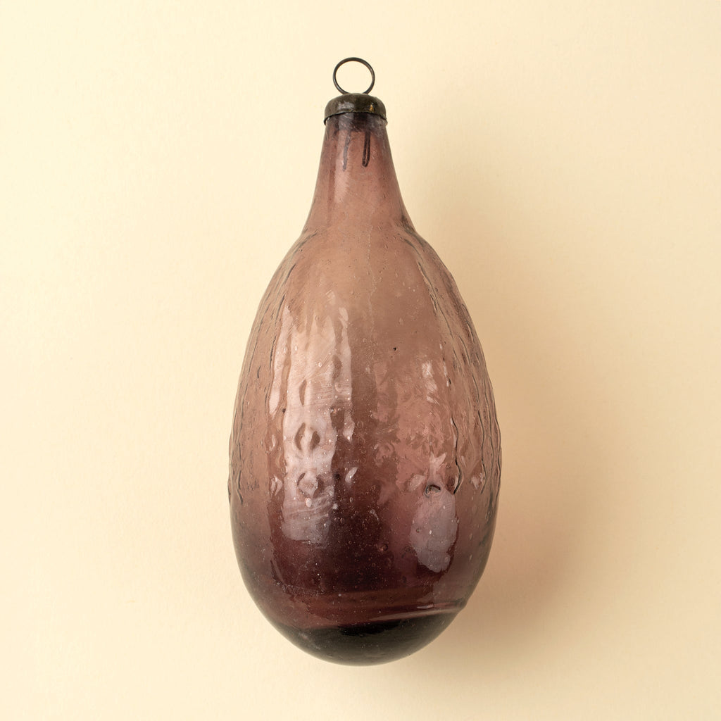 Recycled Vintage Lemon Ornament, Plum