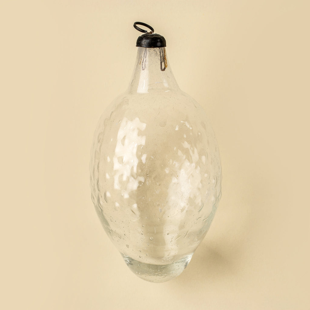 Recycled Vintage Lemon Ornament, Clear