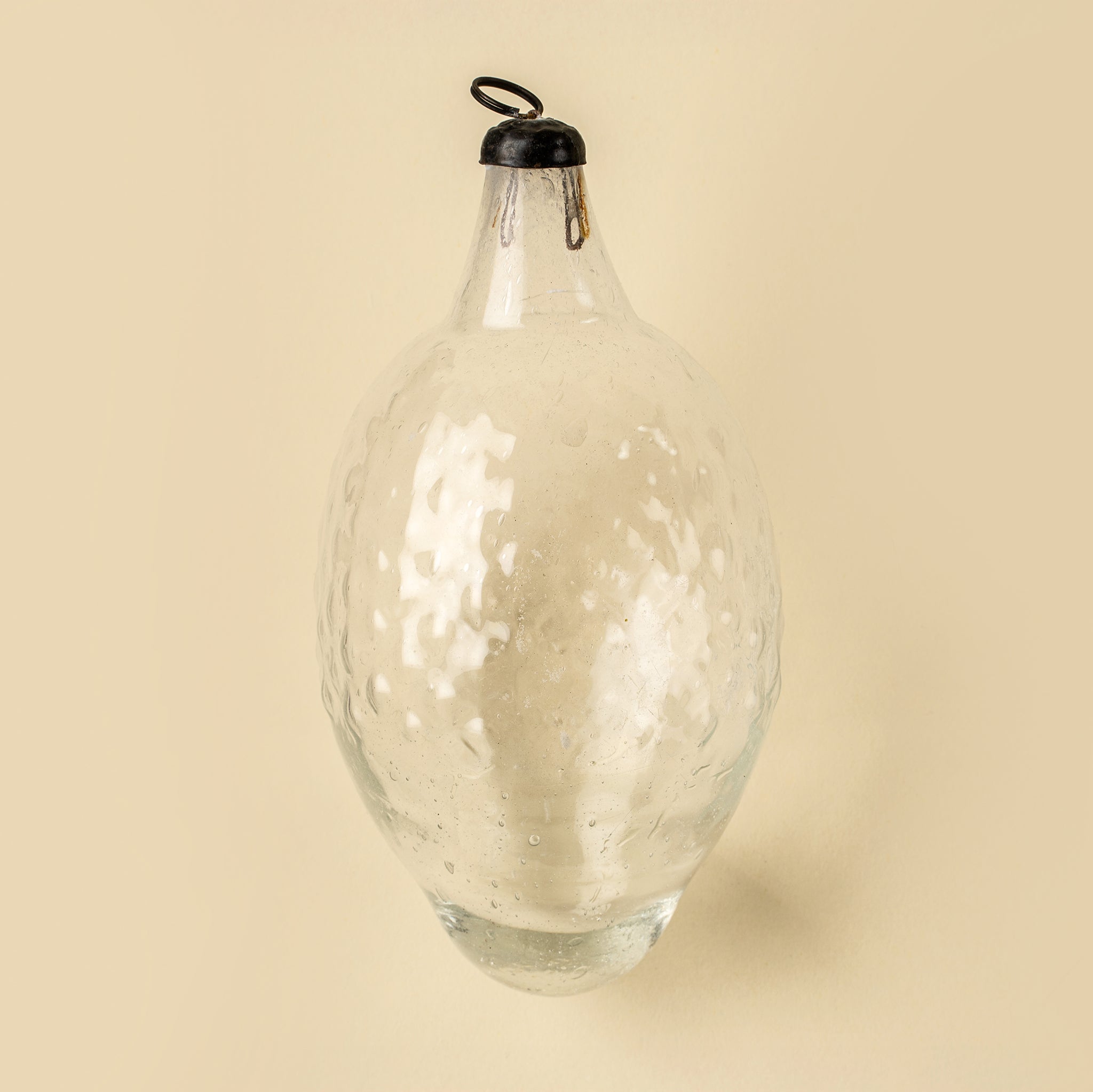 Recycled Vintage Lemon Ornament, Clear
