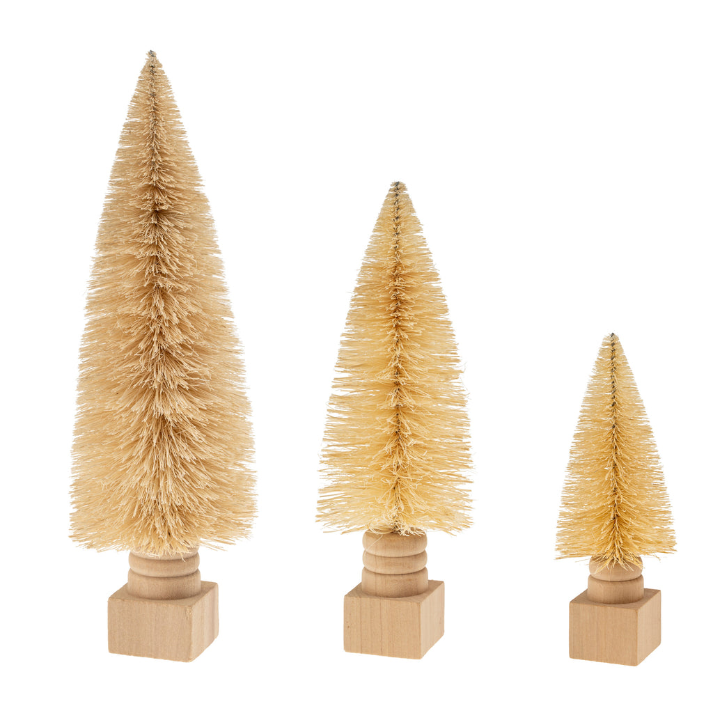 Sisal Bottle Brush Tree on Base L, Natural