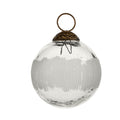 Frost Etched Holiday Ornament, Bauble