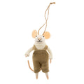 Dungarees Dorian Mouse Holiday Ornament