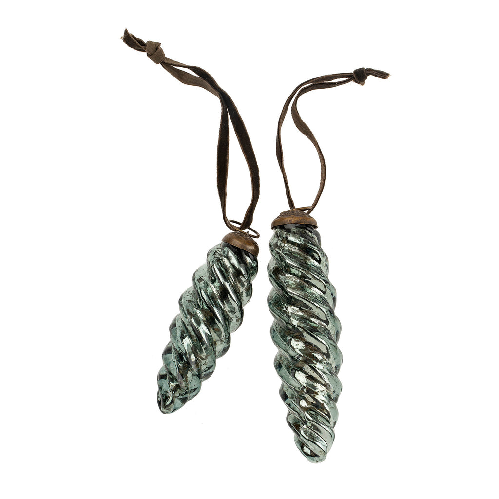 Icicle Ornament L, Teal