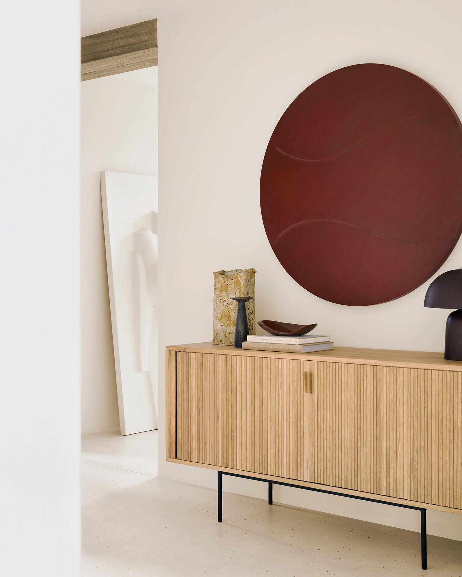 Roller Max Sideboard | Oak | 2 Doors | 66" X 18"