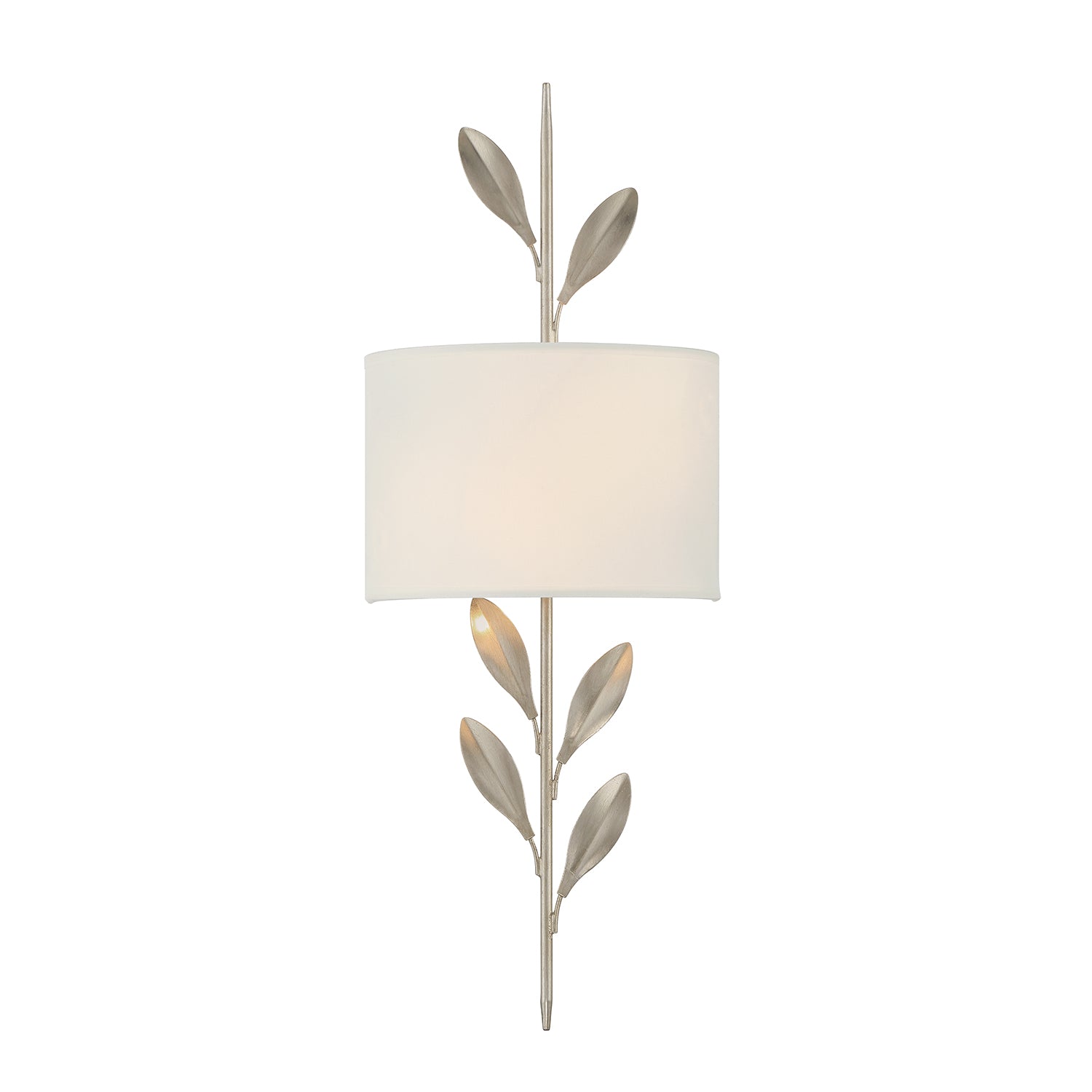 Broche 8.5'' Antique Silver Sconce