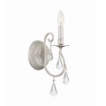 Ashton 5.5'' Swarovski Strass Crystal Olde Silver Sconce