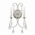 Ashton 10.5'' Hand Cut Crystal Olde Silver Sconce