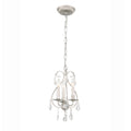 Ashton 10'' Hand Cut Crystal Olde Silver Chandelier