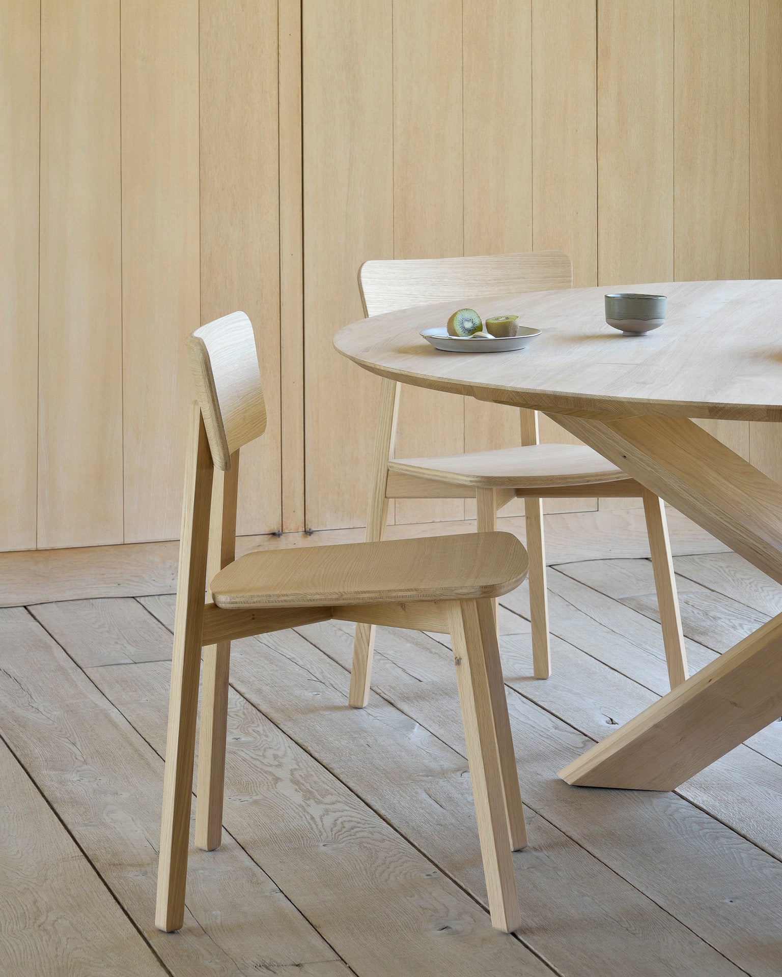 Casale Dining Chair | Varnished Oak