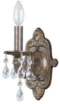 Paris Market 6.25'' Hand Cut Crystal Venetian Bronze Sconce