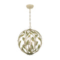 Broche 16'' Champagne Green Tea Chandelier