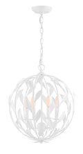 Broche 16'' Matte White Chandelier