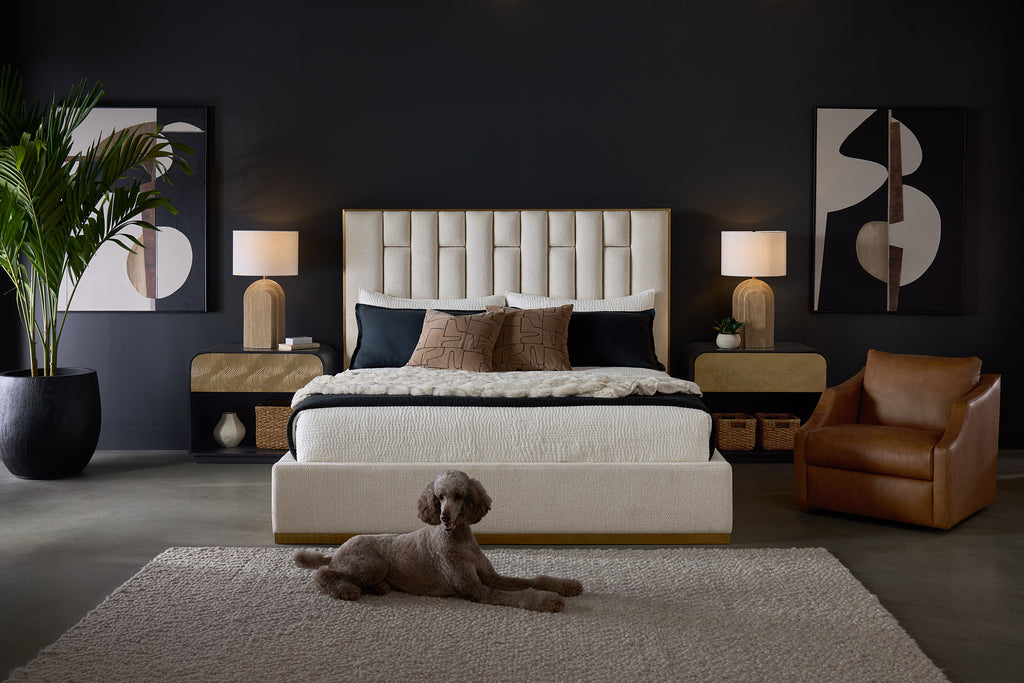 Nemu Bed - King - Rhea Light Barley