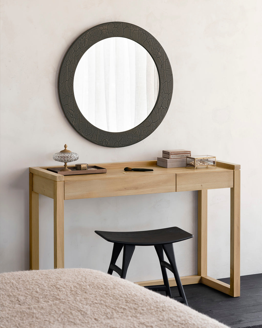 Frame Desk | Oak | 2 Drawers | Rectangular