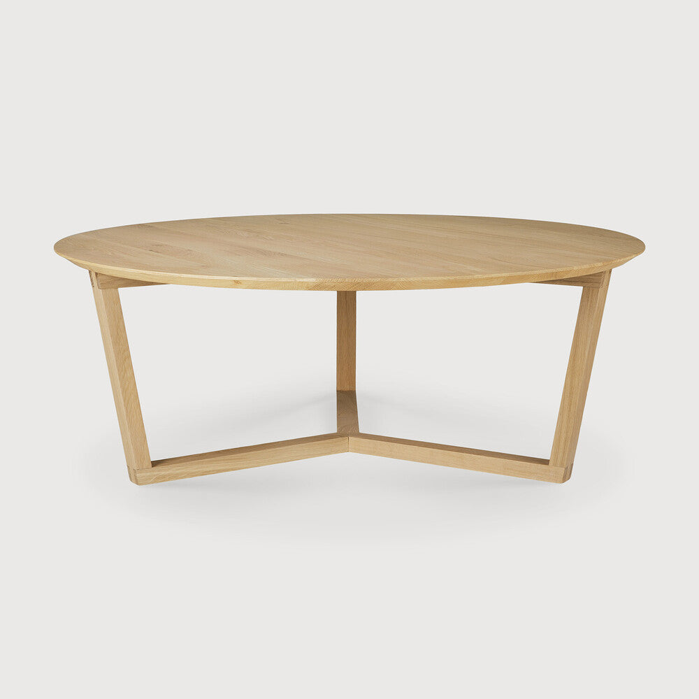 Tripod Coffee Table | Varnished Oak | Round