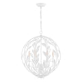 Broche 21'' Matte White Chandelier