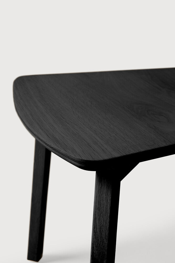 Casale Dining Chair | Varnished Oak | Black