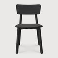 Casale Dining Chair | Varnished Oak | Black