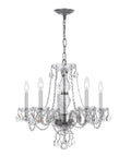 Traditional Crystal 21'' Swarovski Spectra Crystal Polished Chrome Chandelier