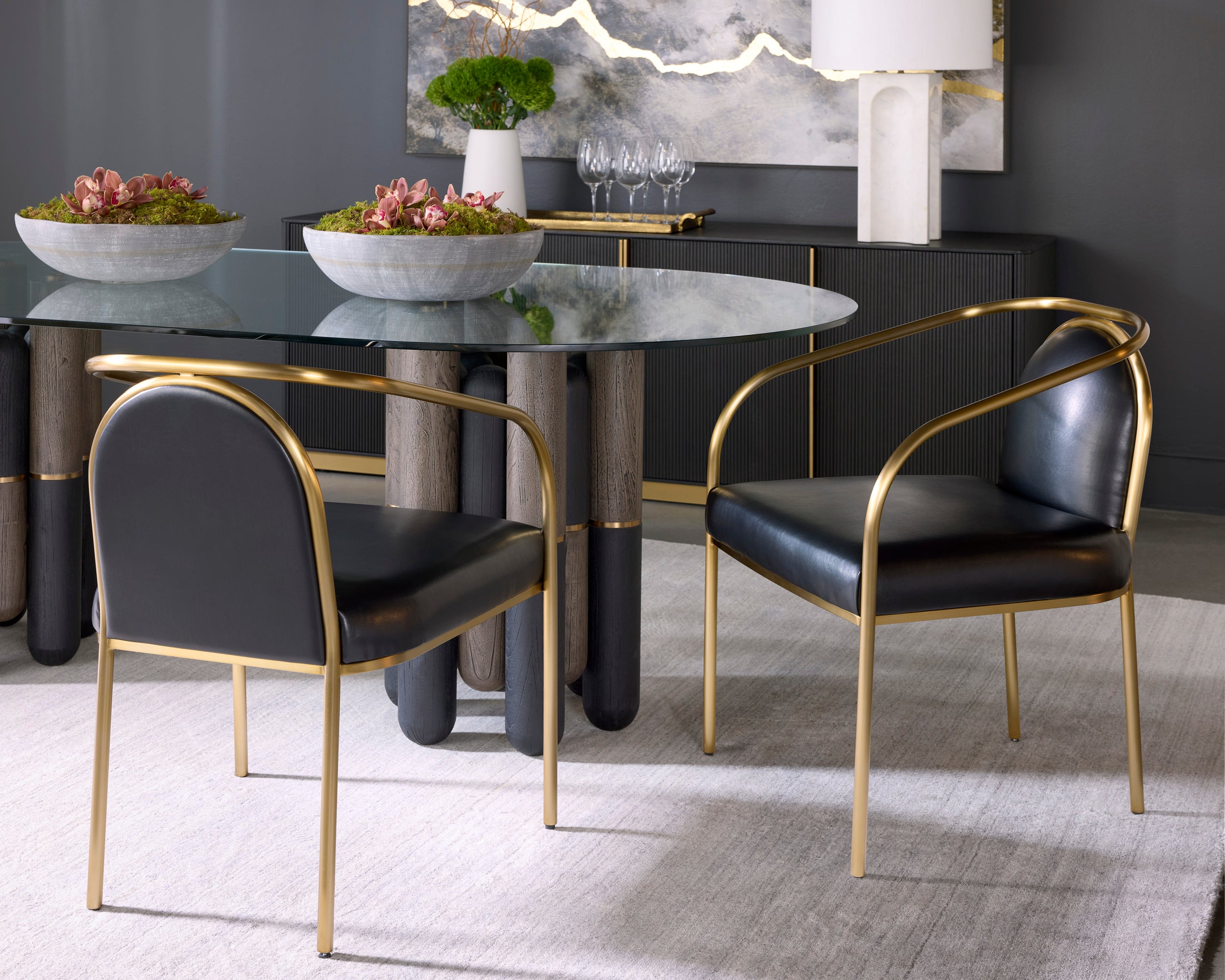 Kalla Sideboard - Charcoal