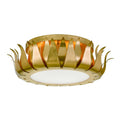 Broche 16'' Antique Gold Flush Mount