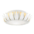 Broche 16'' Matte White Flush Mount
