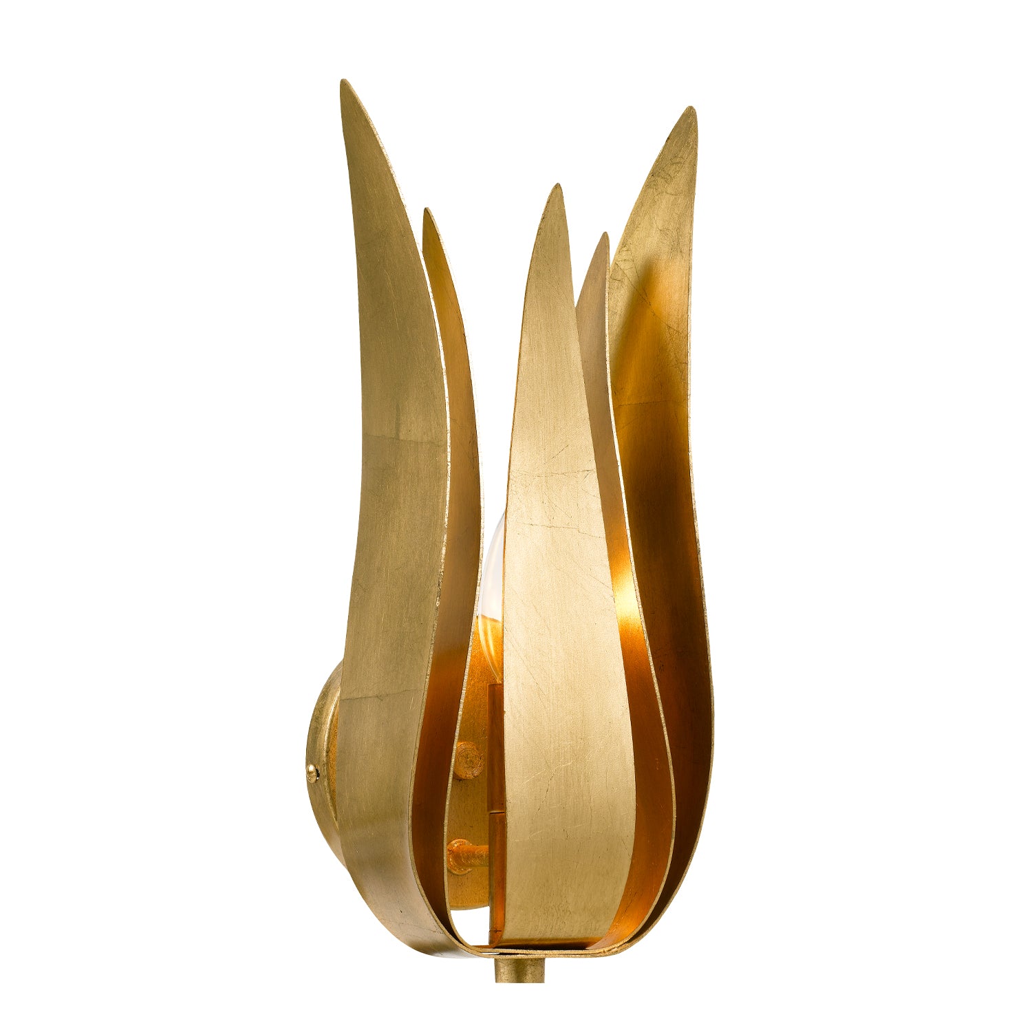 Broche 8'' Antique Gold Sconce
