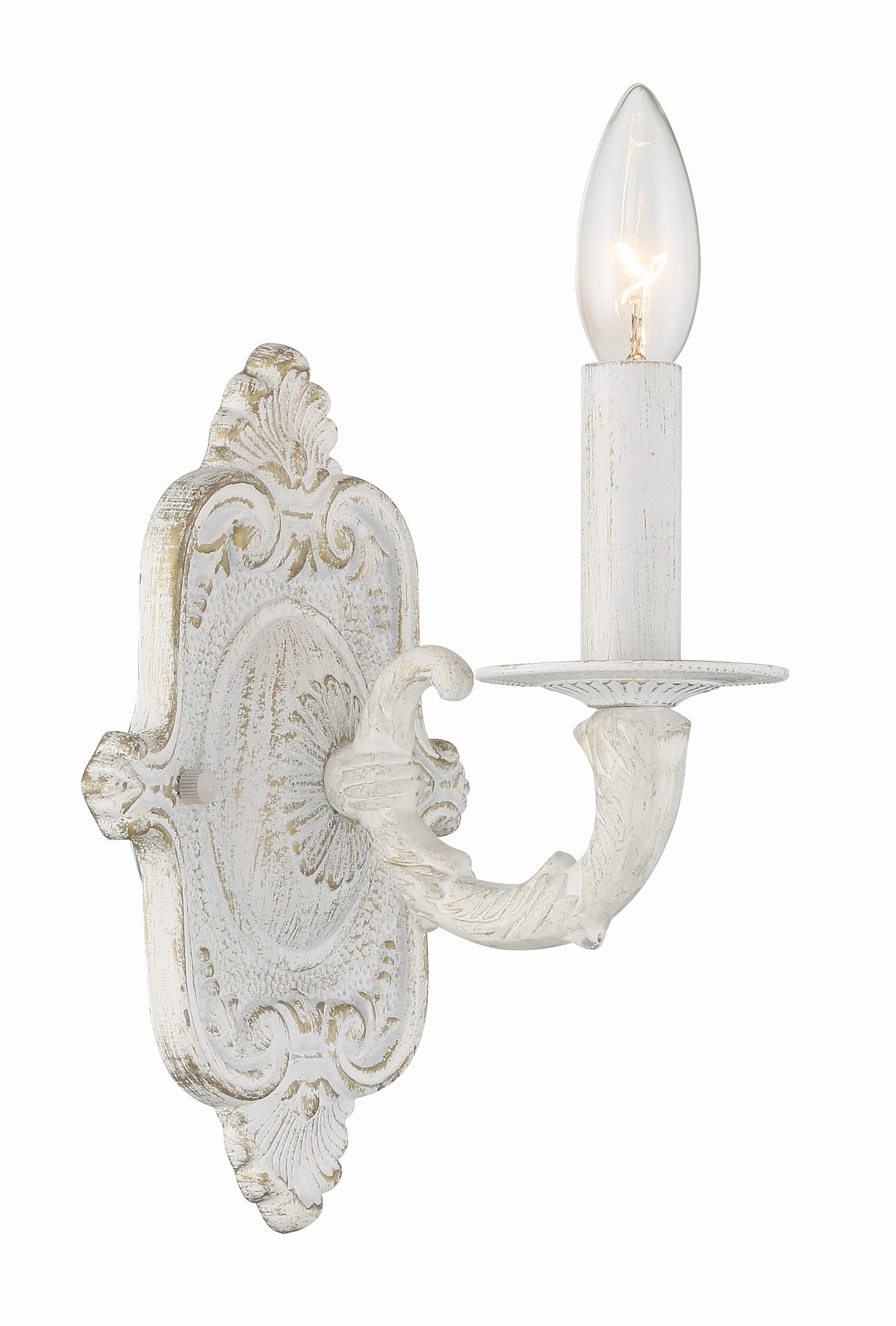Paris Market 5'' Antique White Sconce