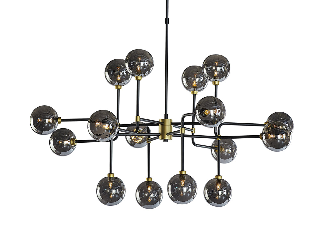 Deimos Chandelier - Large - Smoke Grey