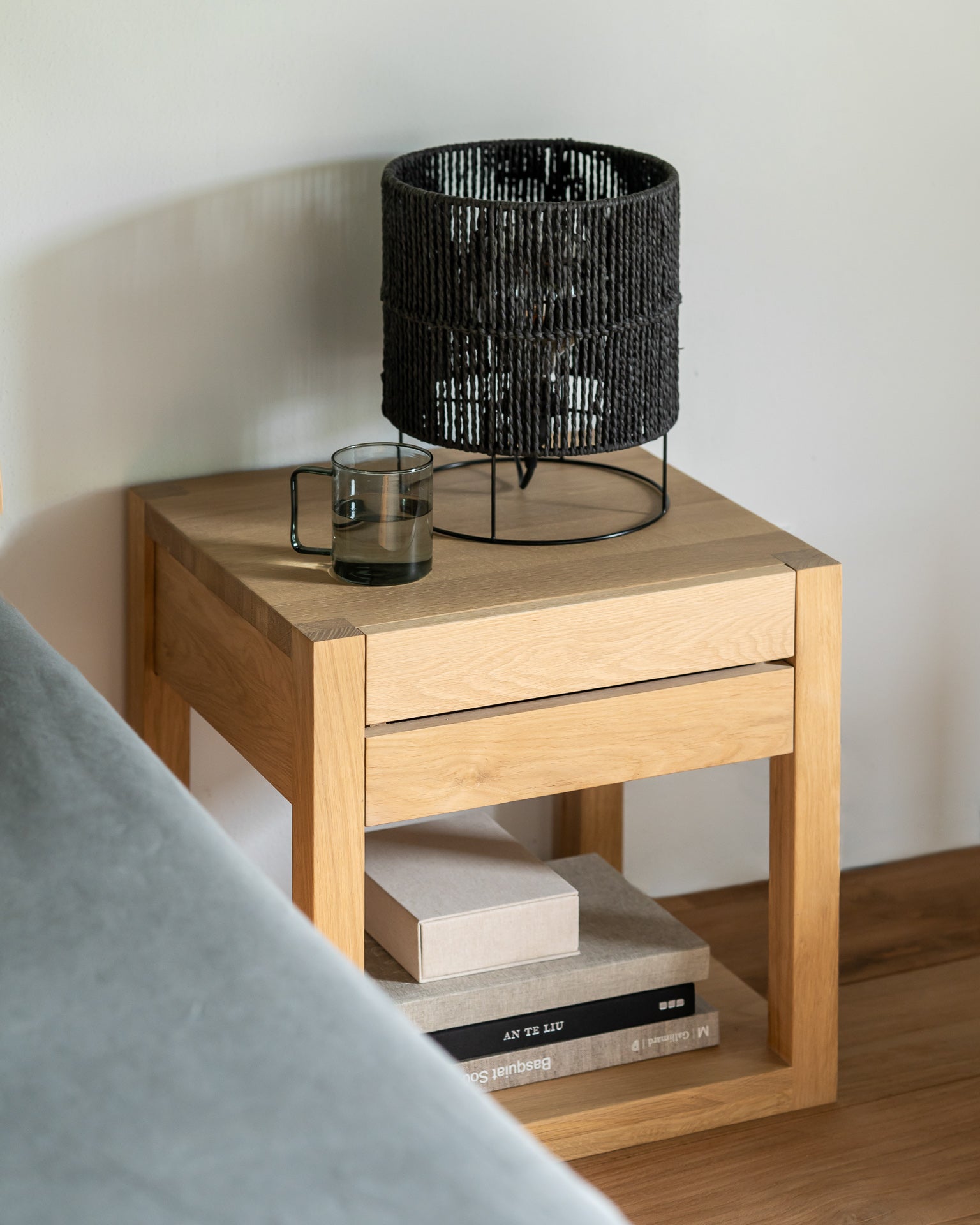 Azur Bedside Table | Oak | 1 Drawer