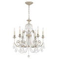 Regis 26'' Hand Cut Crystal Olde Silver Chandelier