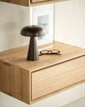 Nordic Ii Hanging Bedside Table | Oak | 1 Drawer