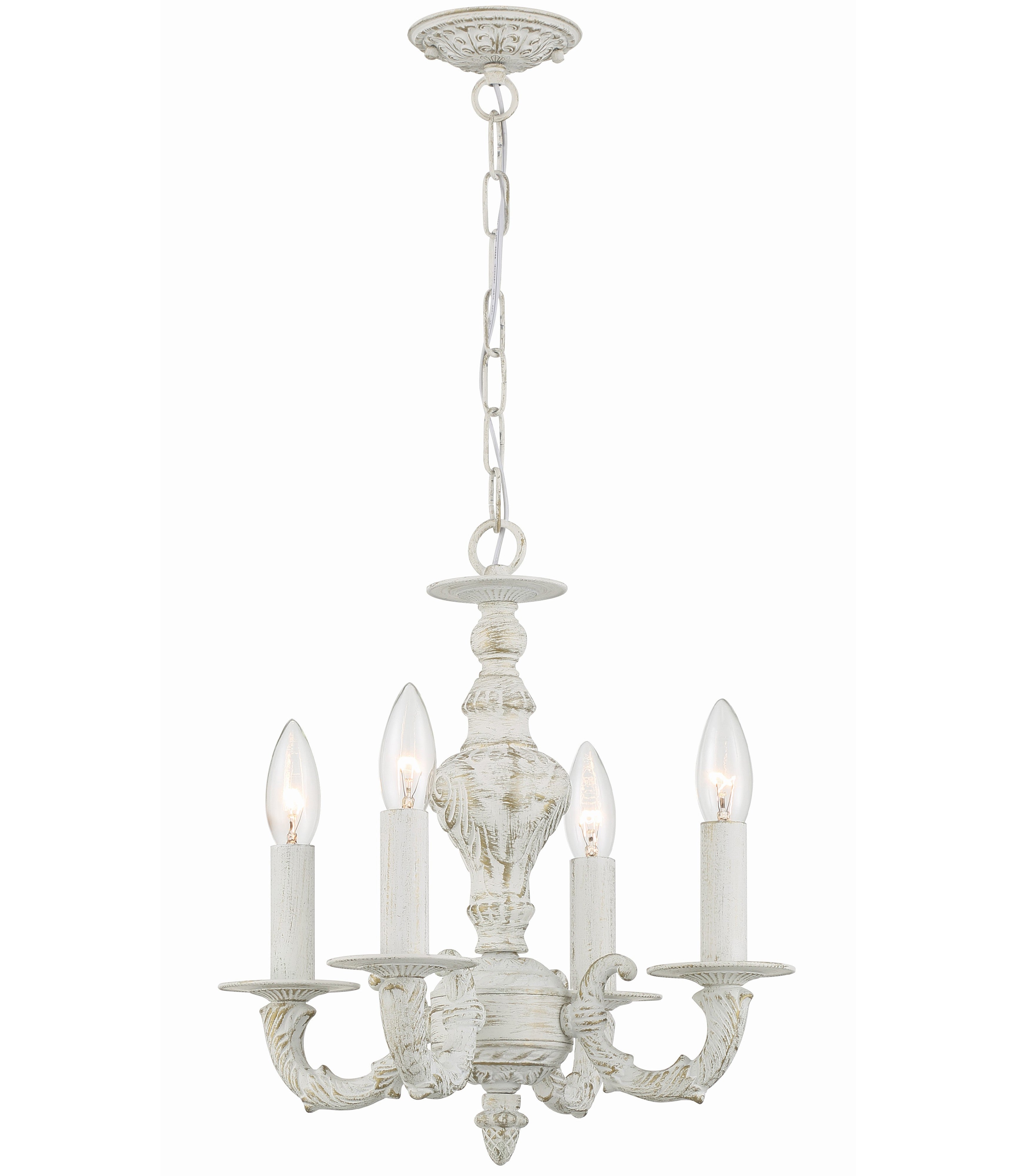 Paris Market 13.5'' Antique White Chandelier