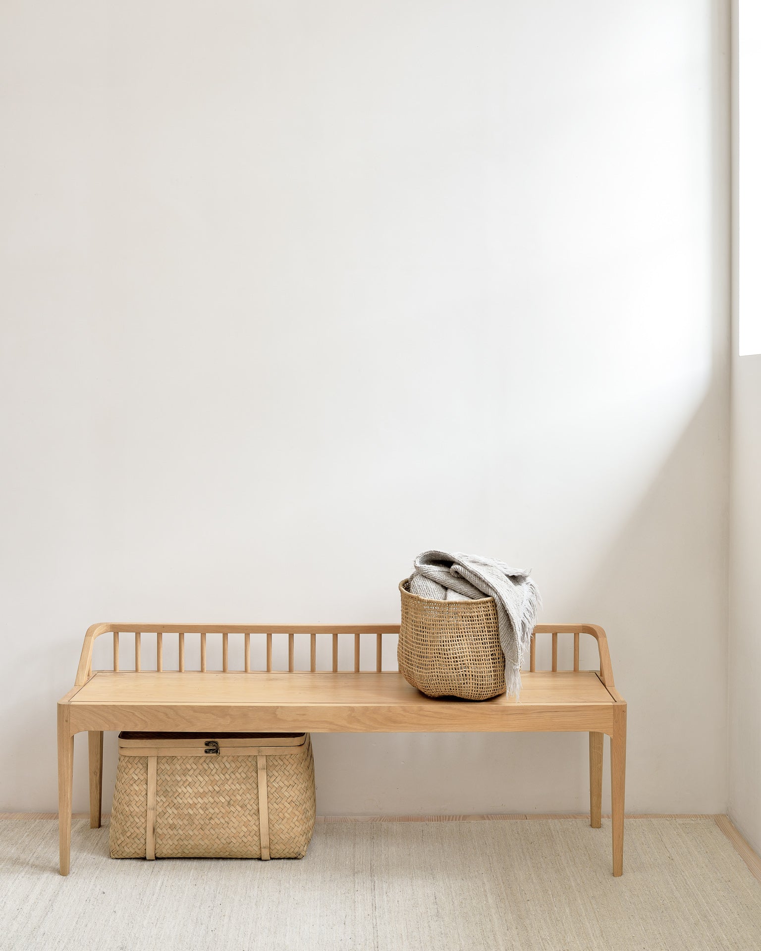 Spindle Bench | Oak